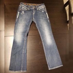 Dark blue Rock Revival jeans, size 27